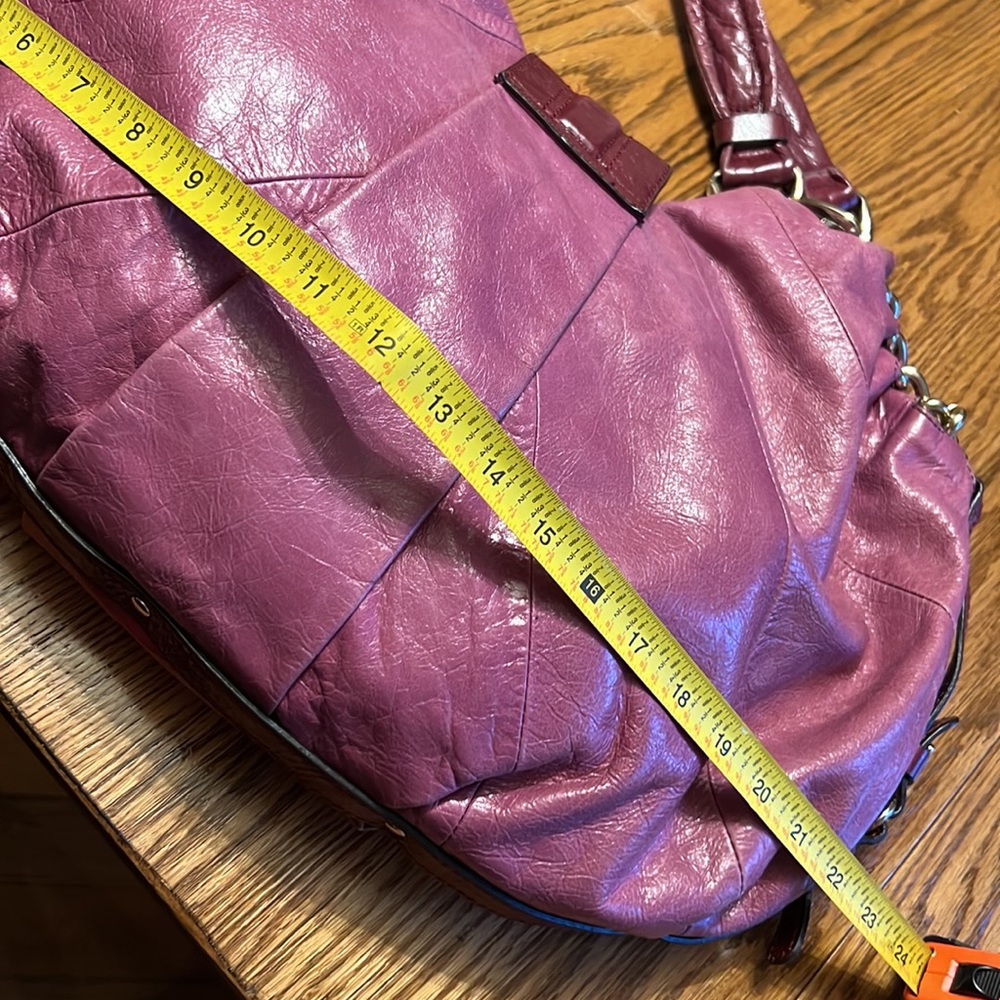 Marciano large patch work pink and purple bag - Picture 7 of 12